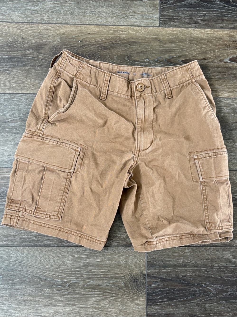 Men's Camel Colored Cargo Shorts